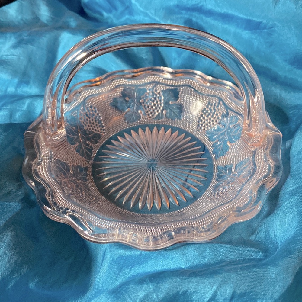 Pink depression glass